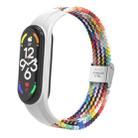 For Xiaomi Mi Band 7 Adjustable Nylon Braided Integrated Watch Band(Colorful) - 1