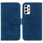 For Samsung Galaxy A53 5G Butterfly Rose Embossed Leather Phone Case(Blue) - 1