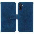 For Samsung Galaxy A13 5G Butterfly Rose Embossed Leather Phone Case(Blue) - 1