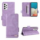 For Samsung Galaxy A53 5G Magnetic Clasp Flip Leather Phone Case(Purple) - 1