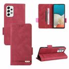 For Samsung Galaxy A53 5G Magnetic Clasp Flip Leather Phone Case(Red) - 1