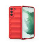 For Samsung Galaxy S22+ 5G Magic Shield TPU + Flannel Phone Case(Red) - 1