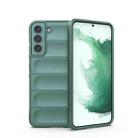 For Samsung Galaxy S22+ 5G Magic Shield TPU + Flannel Phone Case(Dark Green) - 1