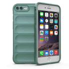 For iPhone SE 2022 / SE 2020 / 8 / 7 Magic Shield TPU + Flannel Phone Case(Dark Green) - 1