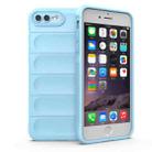 For iPhone SE 2022 / SE 2020 / 8 / 7 Magic Shield TPU + Flannel Phone Case(Light Blue) - 1