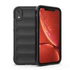 For iPhone XR Magic Shield TPU + Flannel Phone Case(Black) - 1
