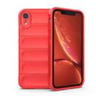 For iPhone XR Magic Shield TPU + Flannel Phone Case(Red) - 1