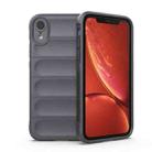 For iPhone XR Magic Shield TPU + Flannel Phone Case(Dark Grey) - 1