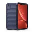 For iPhone XR Magic Shield TPU + Flannel Phone Case(Dark Blue) - 1