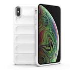 For iPhone X / XS Magic Shield TPU + Flannel Phone Case(White) - 1