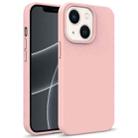 For iPhone 14 Starry Series Shockproof Straw Material + TPU Protective Phone Case (Pink) - 1