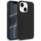 For iPhone 14 Starry Series Shockproof Straw Material + TPU Protective Phone Case (Black) - 1