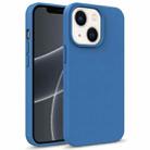 For iPhone 14 Starry Series Shockproof Straw Material + TPU Protective Phone Case (Blue) - 1