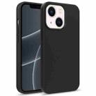 For iPhone 14 Plus Starry Series Shockproof Straw Material + TPU Protective Phone Case  (Black) - 1