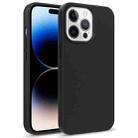 For iPhone 14 Pro Starry Series Shockproof Straw Material + TPU Protective Phone Case (Black) - 1