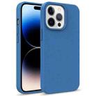 For iPhone 14 Pro Starry Series Shockproof Straw Material + TPU Protective Phone Case (Blue) - 1