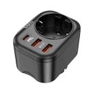 hoco NS3 Multifunctional Socket Including 1C+2A PD20W Ports, EU Plug(Black) - 1