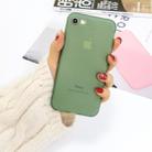 For iPhone SE 2022 / SE 2020 / 8 / 7 1.5mm Liquid Emulsion Translucent TPU case(Dark Green) - 1