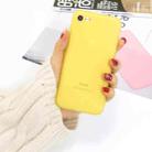 For iPhone SE 2022 / SE 2020 / 8 / 7 1.5mm Liquid Emulsion Translucent TPU case(Yellow) - 1