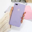 For iPhone 8 Plus / 7 Plus 1.5mm Liquid Emulsion Translucent TPU case(Purple) - 1