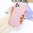 For iPhone 11 Pro 1.5mm Liquid Emulsion Translucent TPU Case(Pink) - 1