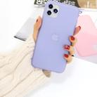 For iPhone 11 Pro 1.5mm Liquid Emulsion Translucent TPU Case(Purple) - 1