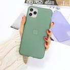 For iPhone 11 Pro Max 1.5mm Liquid Emulsion Translucent TPU case(Dark Green) - 1