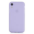 For iPhone XR 1.5mm Liquid Emulsion Translucent TPU case(Purple) - 1