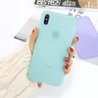 For iPhone XS / X 1.5mm Liquid Emulsion Translucent TPU case(Mint Green) - 1