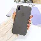 For iPhone XS Max 1.5mm Liquid Emulsion Translucent TPU case(Black) - 1