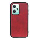 For OnePlus Nord CE 2 Lite 5G Two-color Calf Texture Shockproof Phone Case(Red) - 1