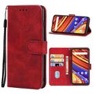 For UMIDIGI Power 7 Leather Phone Case(Red) - 1