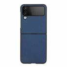For Samsung Galaxy Z Flip4 Carbon Fiber Texture Shockproof Protective Phone Case(Blue) - 1
