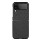 For Samsung Galaxy Z Flip4 Carbon Fiber Texture Shockproof Protective Phone Case(Black) - 1