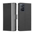 For Xiaomi Redmi Note 11 Pro 5G International Twill Texture Side Button Leather Phone Case(Black) - 1