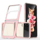 For Samsung Galaxy Z Flip4 Clear Acrylic+PC+TPU Shockproof Phone Case(Pink) - 1