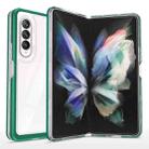 For Samsung Galaxy Z Fold4 Clear Acrylic+PC+TPU Shockproof Phone Case(Dark Green) - 1