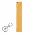 PU Leather Shockproof Protective Case with Metal Buckle for Apple Pencil 1 / 2(Yellow) - 1