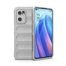 For OPPO Reno7 5G Global / Find X5 Lite Magic Shield TPU + Flannel Phone Case(Grey) - 1