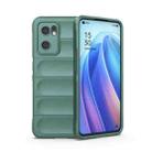 For OPPO Reno7 5G Global / Find X5 Lite Magic Shield TPU + Flannel Phone Case(Dark Green) - 1