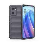 For OPPO Reno7 5G Global / Find X5 Lite Magic Shield TPU + Flannel Phone Case(Dark Grey) - 1