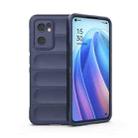 For OPPO Reno7 5G Global / Find X5 Lite Magic Shield TPU + Flannel Phone Case(Dark Blue) - 1