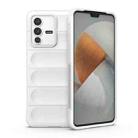 For vivo S12 Magic Shield TPU + Flannel Phone Case(White) - 1