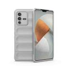 For vivo S12 Pro Magic Shield TPU + Flannel Phone Case(Grey) - 1