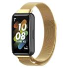 For Huawei Band 7 / 7 NFC Milan Metal Magnetic Watch Band(Gold) - 1