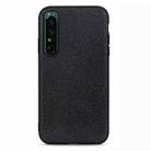 For Sony Xperia 1 IV Litchi Texture Genuine Leather Phone Case(Black) - 1