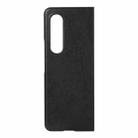 For Samsung Galaxy Z Fold4 Two-color Litchi Texture PU Phone Case(Black) - 3