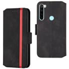 For Xiaomi Redmi Note 8T Retro Frosted Oil Side Horizontal Flip Case with Holder & Card Slots(Black) - 1