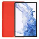 For Samsung Galaxy Tab S8 / S7 Pure Color Liquid Silicone Shockproof Tablet Case(Red) - 5