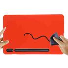 For Samsung Galaxy Tab S8 / S7 Pure Color Liquid Silicone Shockproof Tablet Case(Red) - 7